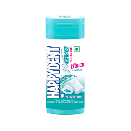 Happydent Chewing Gum Wave With Xylitol Spearmint Flavour 